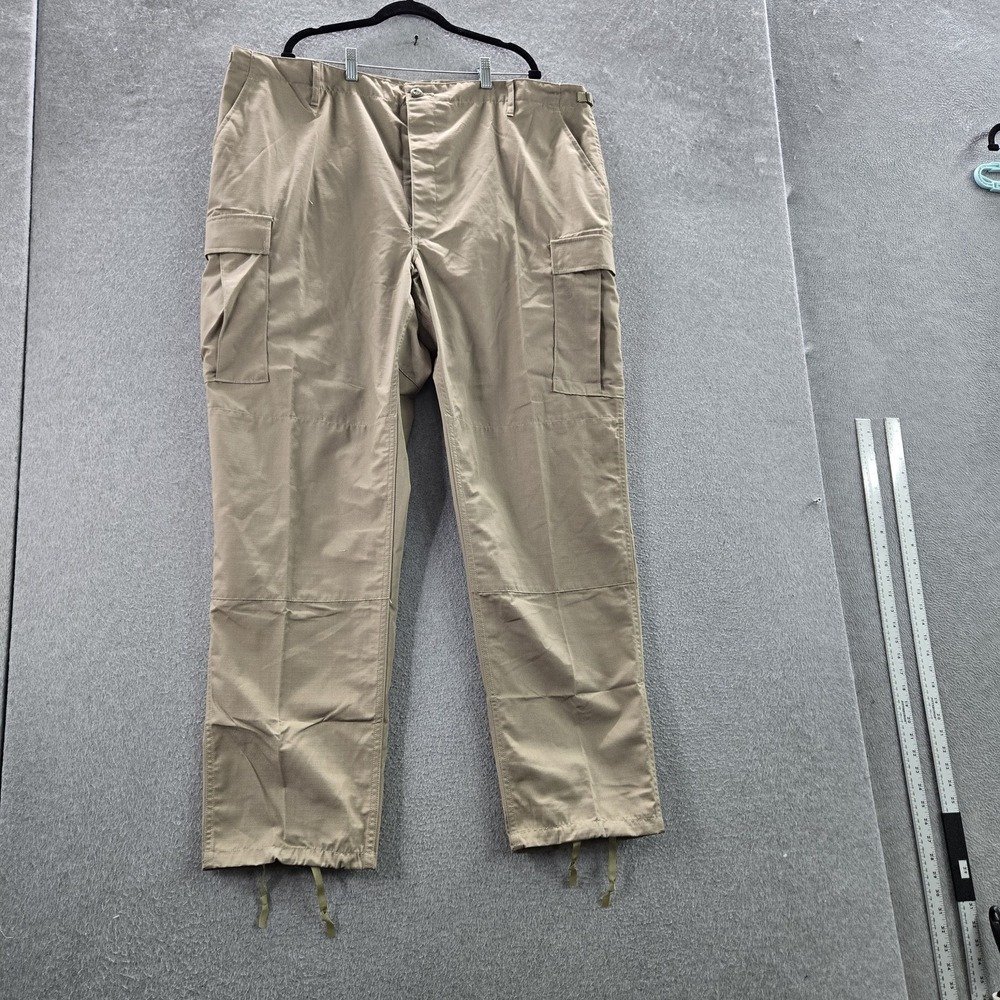 Propper Men Pants 2XL/L‎ Khaki Cargo Ripstop BDU Gorpcore Button 34" Inseam NWT